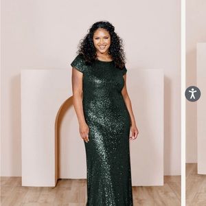 Revelry: Green Sequin Chloe Gown